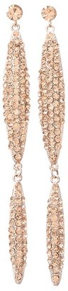 Kenneth Jay Lane 4273ERSRSP Earrings (Rose Gold/Pave) - Jewelry