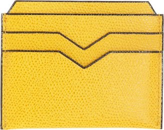 Valextra Card Case-Yellow