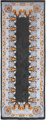 Givenchy Flames & Paisley printed silk-chiffon scarf