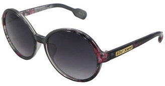 Betsey Johnson Women's Classic Round Plastic Sunglasses