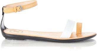 French Connection Terri white sandals