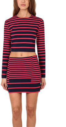 Thakoon Striped Cropped Top