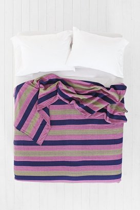 Urban Outfitters Magical Thinking Diamond-Stripe Bed Blanket