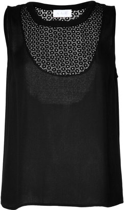 A.L.C. Tank Top with Eyelet Paneling