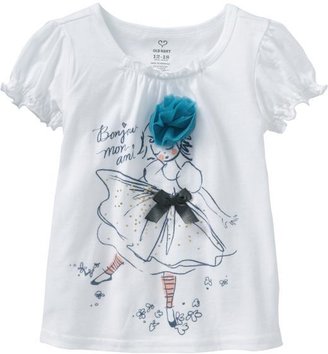 Old Navy Ruffle-Neck Graphic Tees for Baby