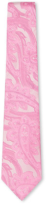 Duchamp Large Pink Paisley Tie