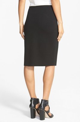 Eileen Fisher Silk & Cotton Straight Skirt