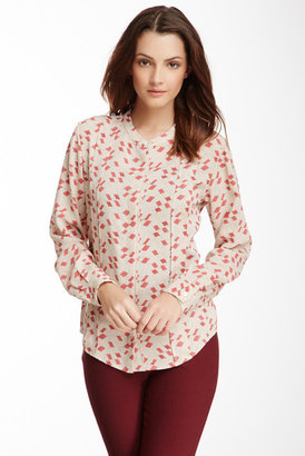 See by Chloe Graphic Print Silk Blouse