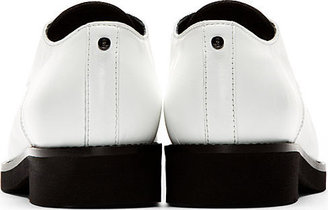 McQ Black & White Leather Kim Winklepickers