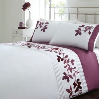 Debenhams Purple 'Emma' floral bedding set