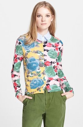 Marc by Marc Jacobs 'Jerrie Rose' Mixed Print Cardigan