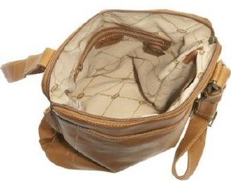 Derek Alexander Leather Slim Medium Top Zip Handbag