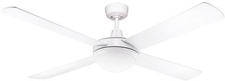 Martec Lifestyle 4-Blade Ceiling Fan with Energy-Saving PLT Bulb, White