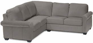 Asstd National Brand Asstd National Brand Leather Possibilities Roll-Arm 2-pc. Right-Arm Corner Sectional