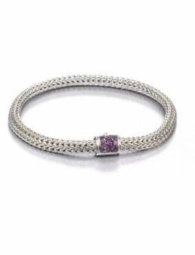 John Hardy Classic Chain Amethyst & Sterling Silver Extra-Small Bracelet