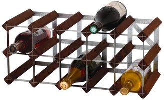 RTA 15 Bottle Stained Pine Wine Rack