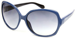 Kenneth Cole Reaction Oversized Square Sunglasses - BLUE WITH BLACK INNER