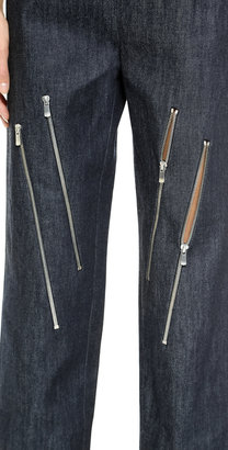 Jay Ahr Zipper Crop Jeans
