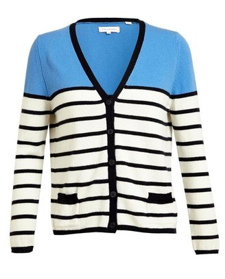 Chinti and Parker Colour Blocked Striped Cardigan