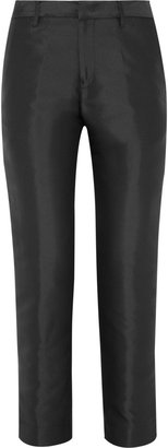 Jil Sander Silk-blend duchesse straight-leg pants