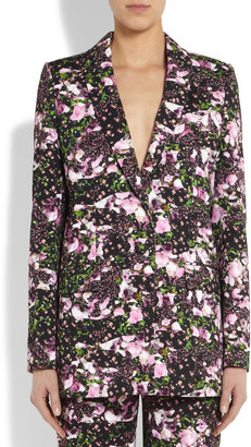 Givenchy Floral-print cotton-drill blazer