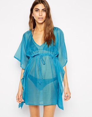 Echo Solid Butterfly Caftan With Braids