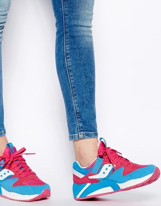 Saucony Grid 9000 Pink/Blue Sneakers