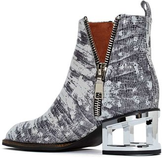 Jeffrey Campbell Boone Bootie - Silver Snake