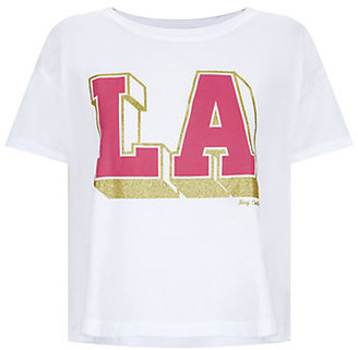 Juicy Couture LA Printed Cropped T-Shirt
