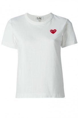 Comme Des Garcons Play 31436 Comme des Garçons PLAY White T-Shirt with Heart Logo
