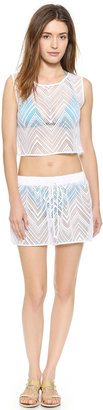 Milly Cropped Shell Crochet Top