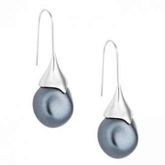 Betty Jackson Designer grey baroque pearl earring