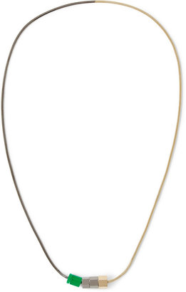 Lanvin Metal and Bead Two-Tone Necklace