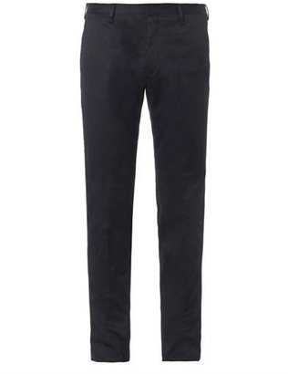 Paul Smith Flat-front navy chinos