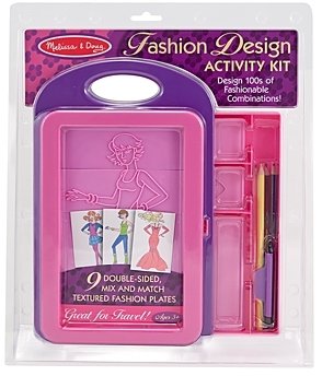 Melissa & Doug Toddler Girls' Fashion Design Activity Kit - Ages 4+