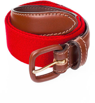 American Apparel Unisex Solid Web Belt Leather Buckle