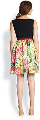 Antonio Marras Floral Print Bow-Belt Dress