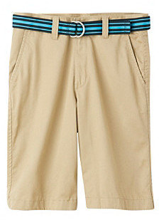 Nautica Boys' 8-20 Khaki Flat Front Shorts