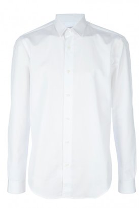 Mr Start White Cotton Shirt with Fashion Collar