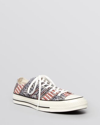 Converse Lace Up Sneakers - Printed Low Top