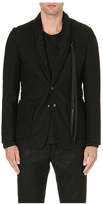 Ann Demeulemeester Floral lace-collar jacket