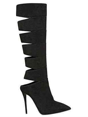 Giuseppe Zanotti 110mm Cut Out Suede Boots