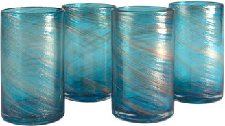 Artland Glassware, Set of 4 Shimmer Highball Glasses