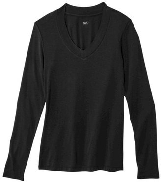 Mossimo Women's Long Sleeve Dressy Tee - Assorted Colors