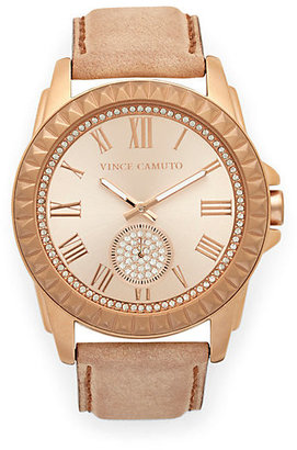 Vince Camuto Stud and Crystal Rosegold Watch