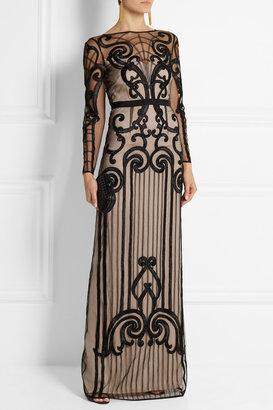 Temperley London Catroux embroidered tulle gown