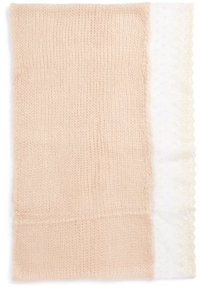 BP Lace Edge Pointelle Infinity Scarf (Juniors)