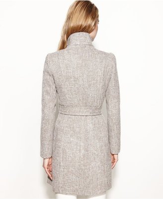 Tahari Izzy Asymmetrical Wool-Blend Coat