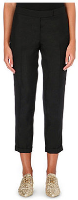 Thom Browne Cropped slim-fit trousers Black
