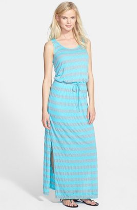 C&C California Stripe Jersey Maxi Dress